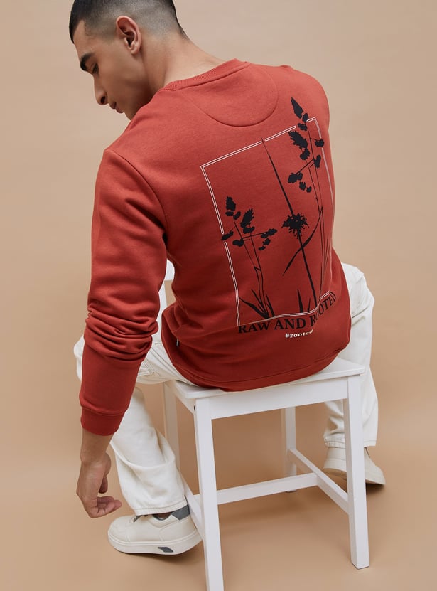 DENIMIZE Back Graphic Print Sweatshirt