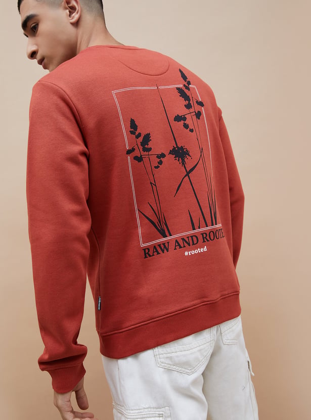 DENIMIZE Back Graphic Print Sweatshirt