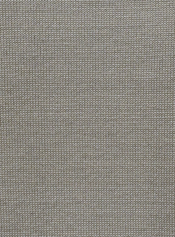 CODE Knitted Johnny Collar T-shirt