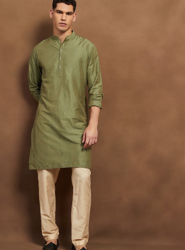 MELANGE Embroidered Long Kurta