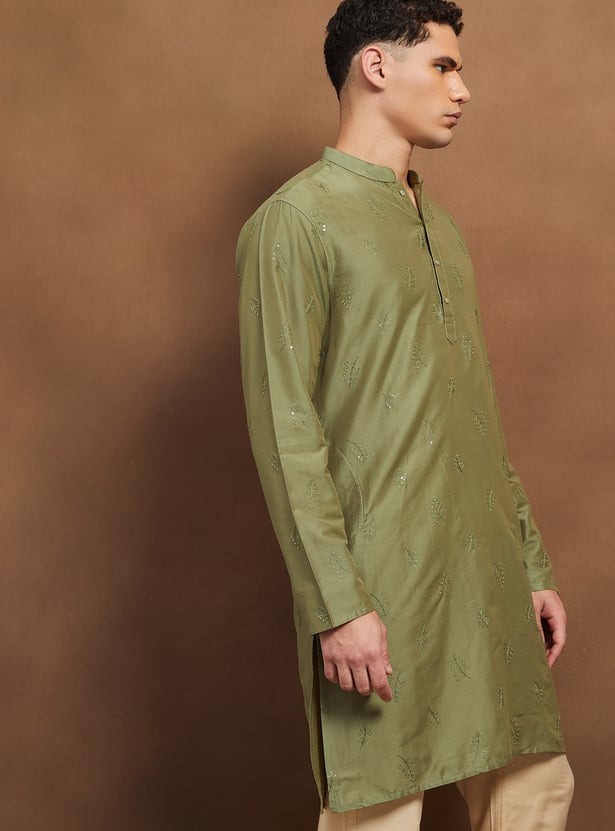 MELANGE Embroidered Long Kurta