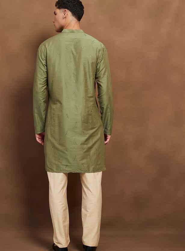 MELANGE Embroidered Long Kurta
