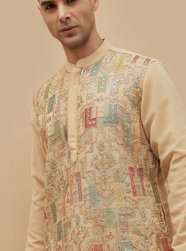 MELANGE Embroidered Straight Kurta