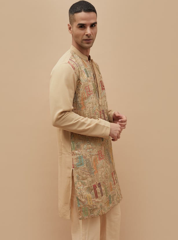 MELANGE Embroidered Straight Kurta
