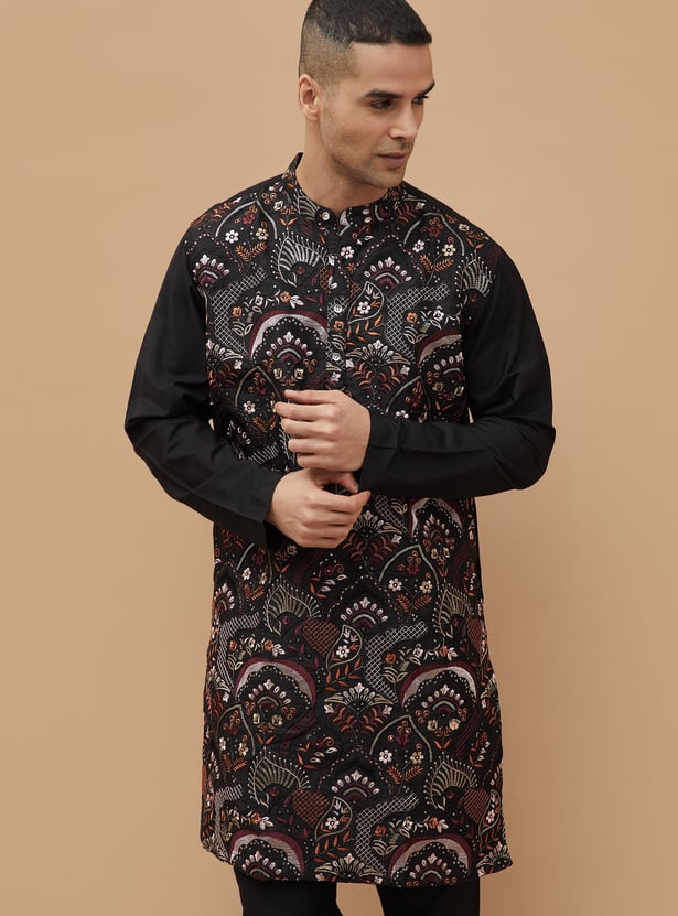 MELANGE Embroidered Straight Kurta