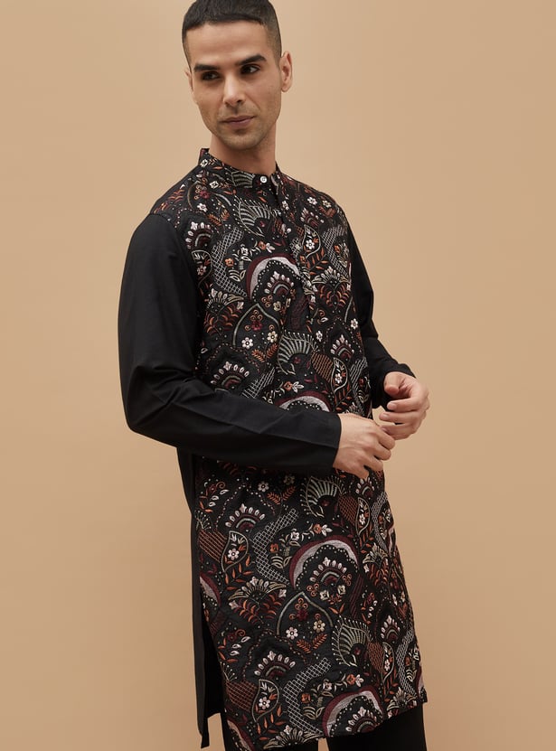 MELANGE Embroidered Straight Kurta