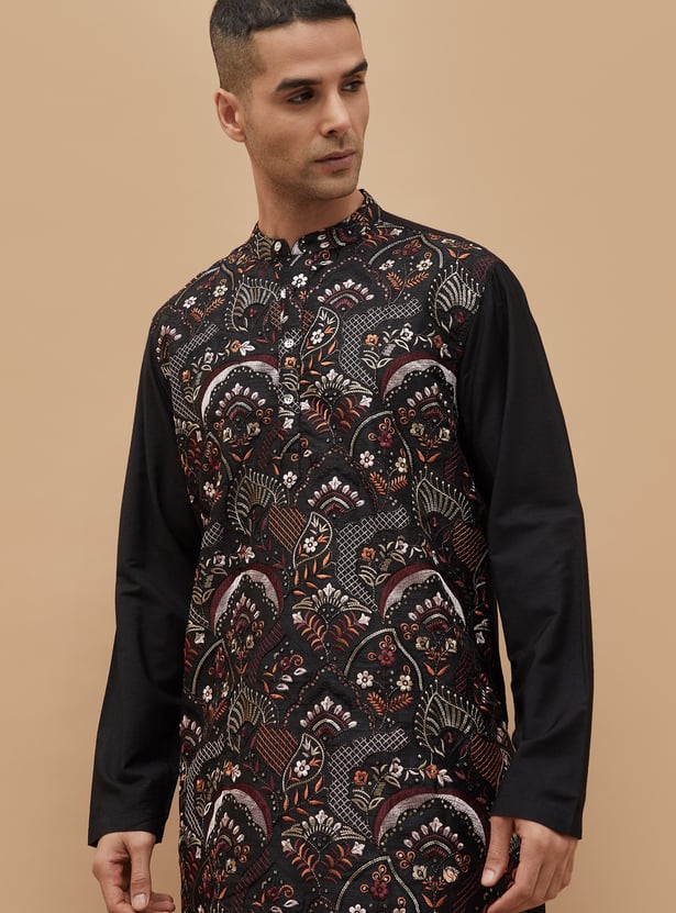 MELANGE Embroidered Straight Kurta