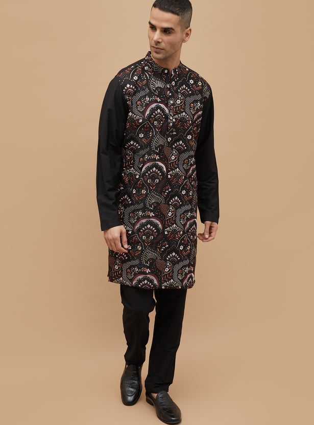 MELANGE Embroidered Straight Kurta