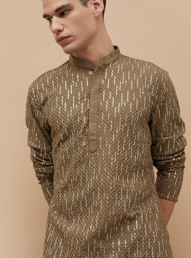 MELANGE Embroidered Straight Kurta