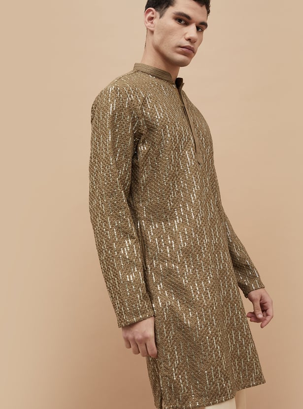 MELANGE Embroidered Straight Kurta
