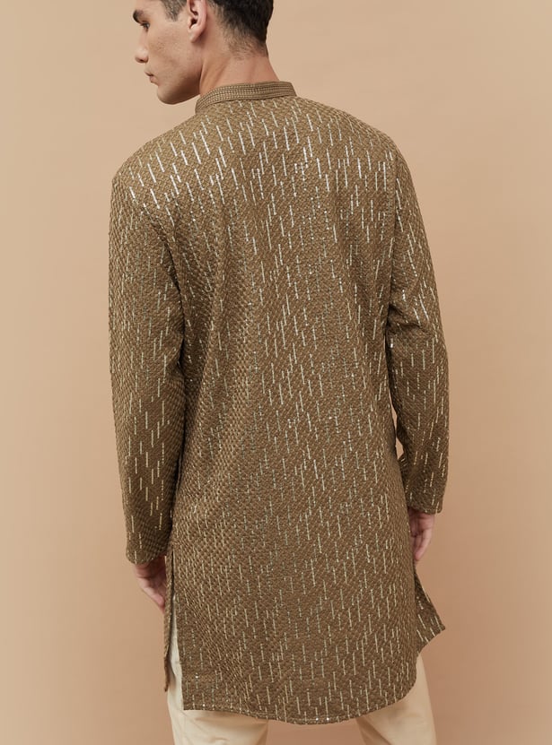 MELANGE Embroidered Straight Kurta