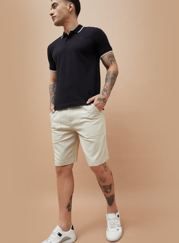 FAME FOREVER Textured Regular Fit Shorts