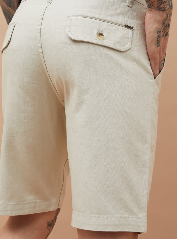 FAME FOREVER Textured Regular Fit Shorts