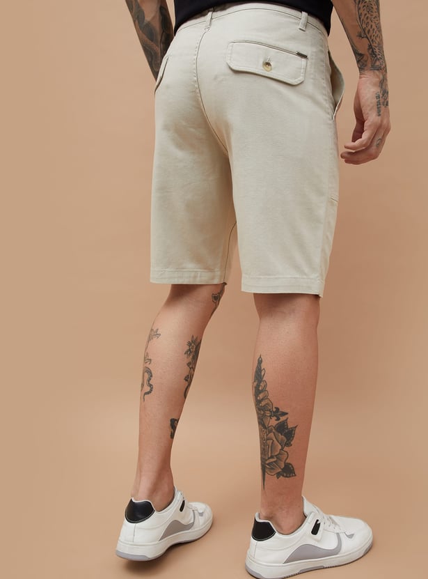 FAME FOREVER Textured Regular Fit Shorts