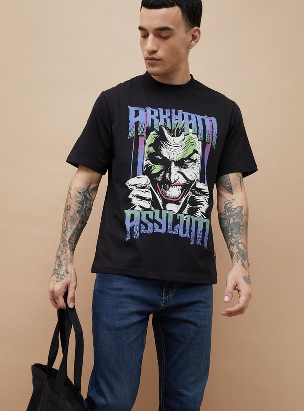 FAME FOREVER Arkham Asylum Print T-shirt