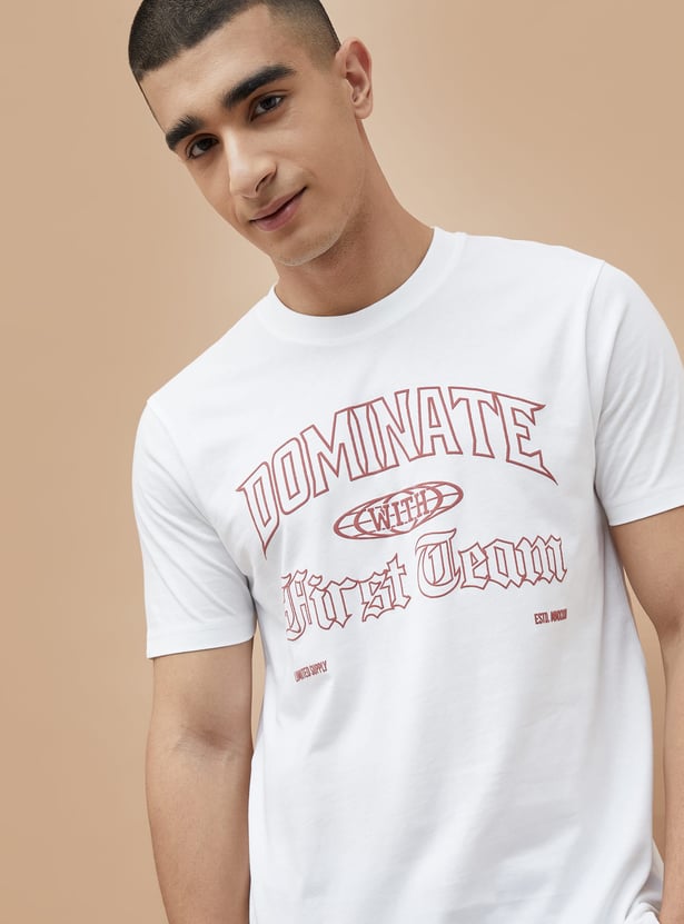 FAME FOREVER Typographic Print T-shirt