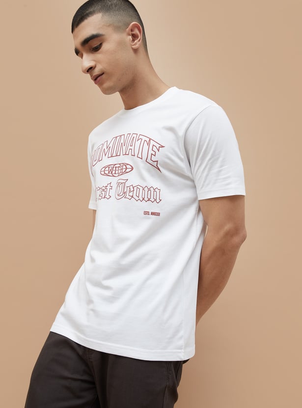 FAME FOREVER Typographic Print T-shirt