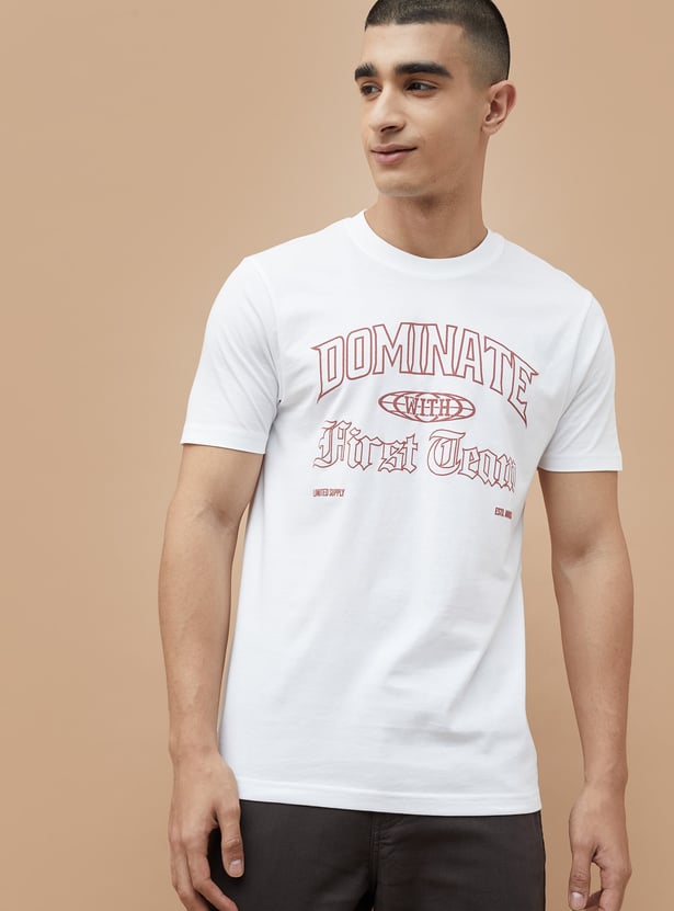 FAME FOREVER Typographic Print T-shirt