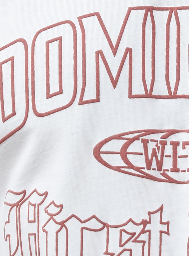 FAME FOREVER Typographic Print T-shirt