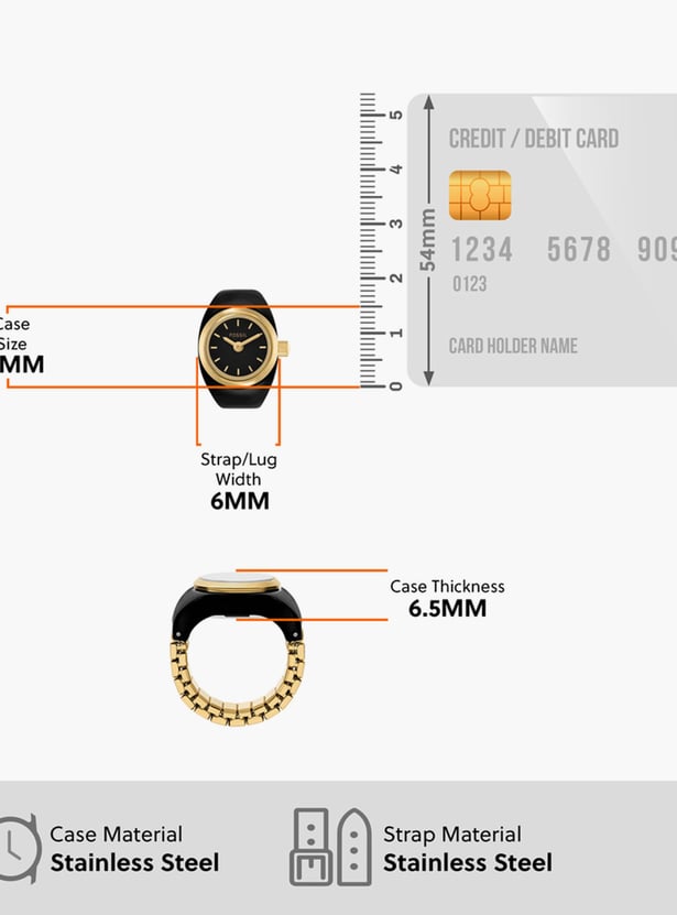 FOSSIL Analog Ring Watch - ES5413