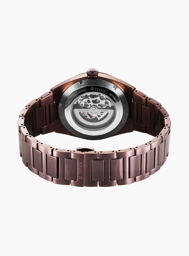 TITAN Nexus Skeletal Stainless Steel Automatic Watch - 90221QM01