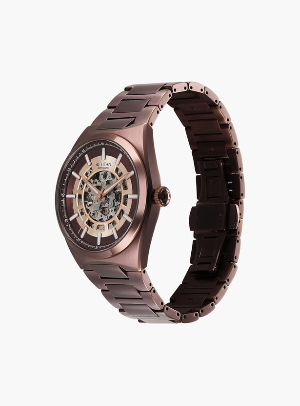 TITAN Nexus Skeletal Stainless Steel Automatic Watch - 90221QM01