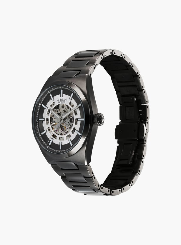 TITAN Nexus Skeleton Automatic Watch - 90221QM02