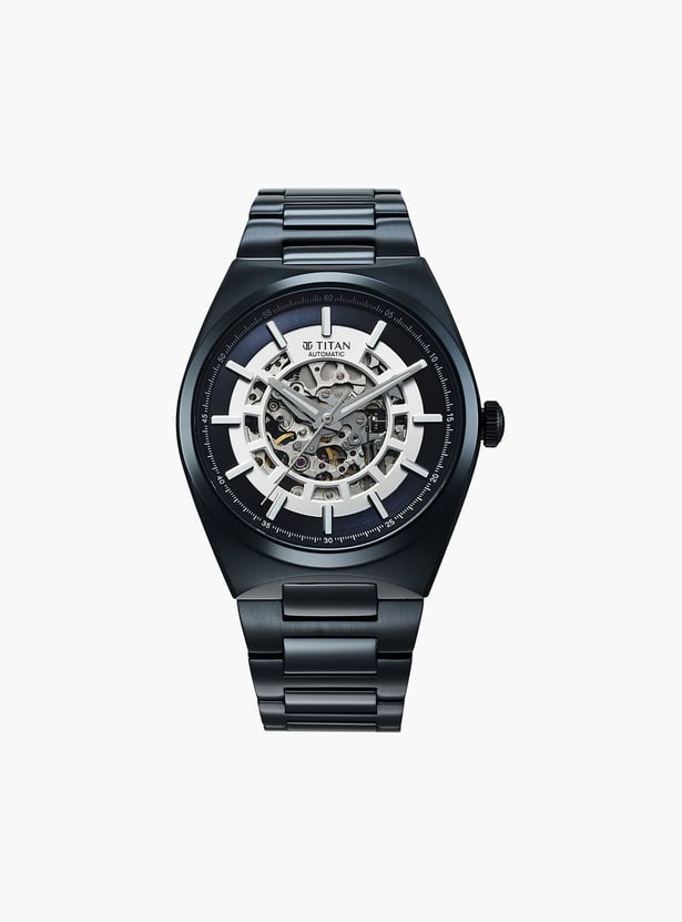 TITAN Nexus Skeletal Stainless Steel Automatic Watch - 90221QM03