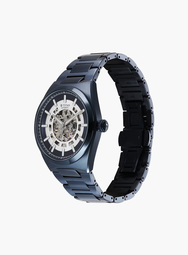 TITAN Nexus Skeletal Stainless Steel Automatic Watch - 90221QM03