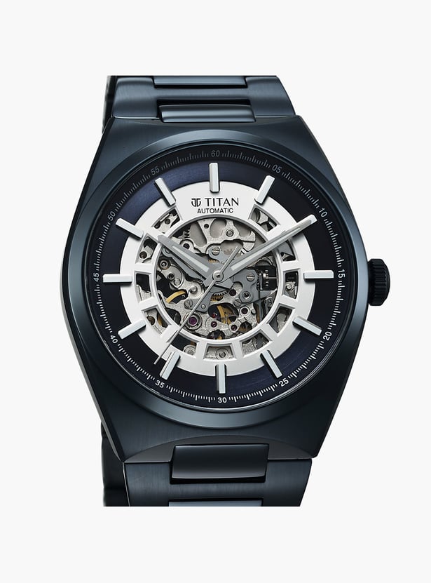 TITAN Nexus Skeletal Stainless Steel Automatic Watch - 90221QM03