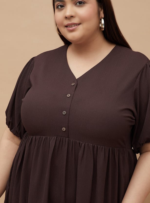 NEXUS Textured A-line Dress
