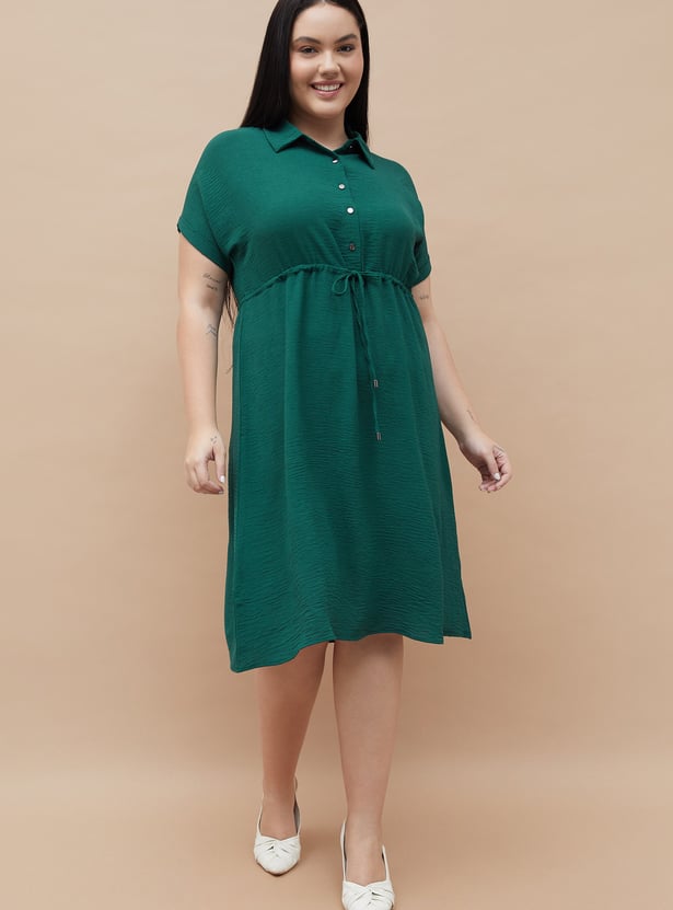 NEXUS Textured Shirt Dress