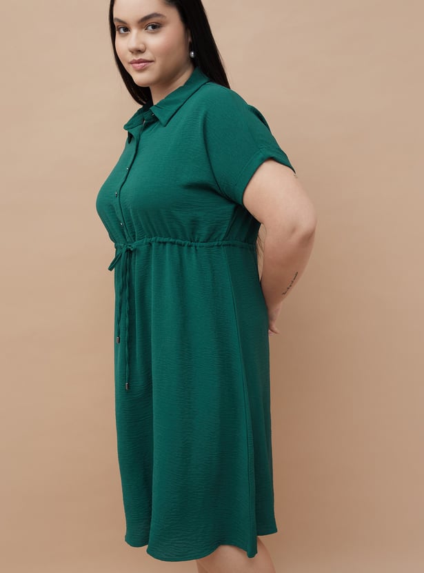 NEXUS Textured Shirt Dress