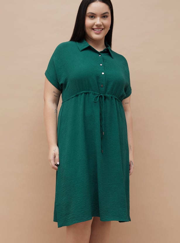 NEXUS Textured Shirt Dress