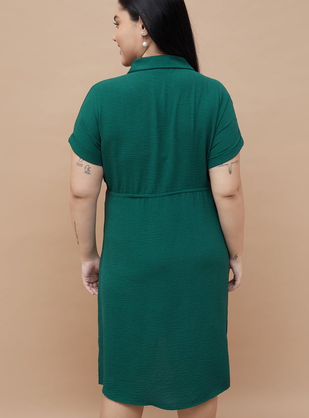 NEXUS Textured Shirt Dress