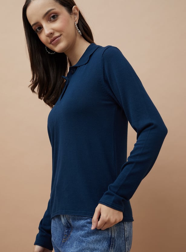 FAME FOREVER Solid Polo T-shirt