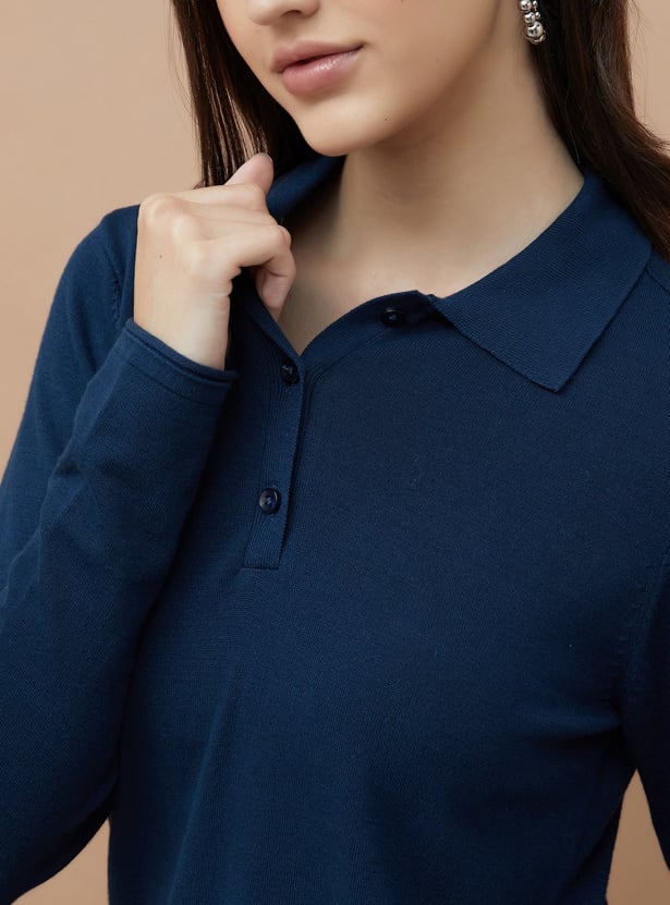 FAME FOREVER Solid Polo T-shirt