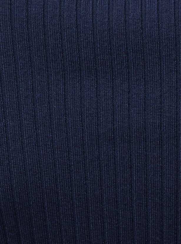 FAME FOREVER Contrast Trim Knit Top