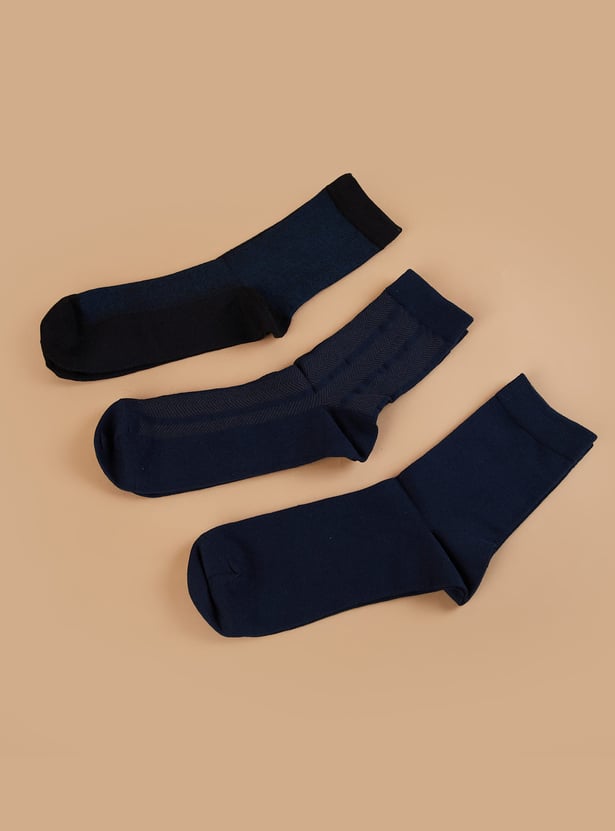 CODE Knitted Crew Socks - Pack of 3