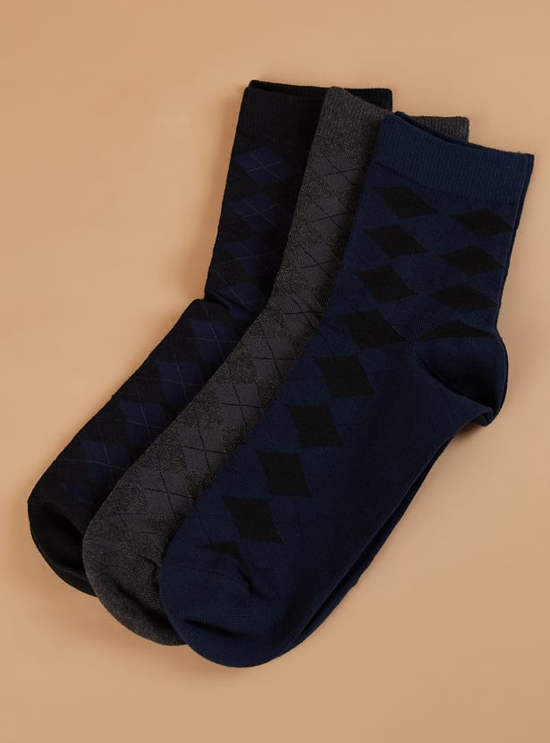 CODE Knitted Crew Socks - Pack of 3