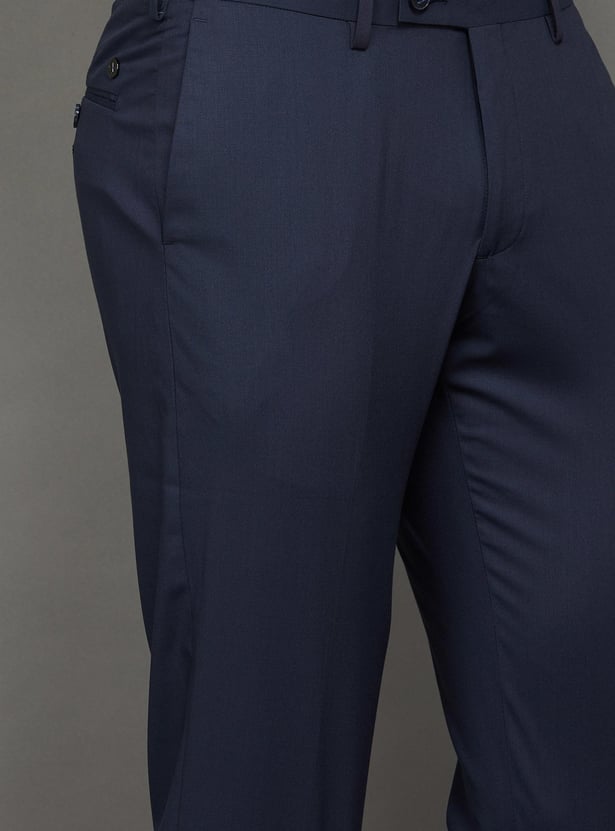 ARROW Solid Regular Fit Formal Trousers