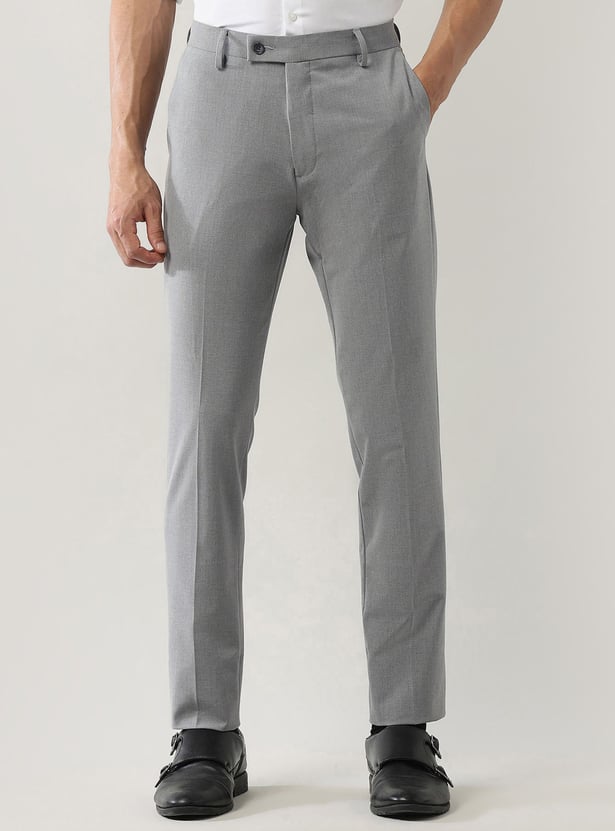 ARROW Solid Super Slim Formal Trousers