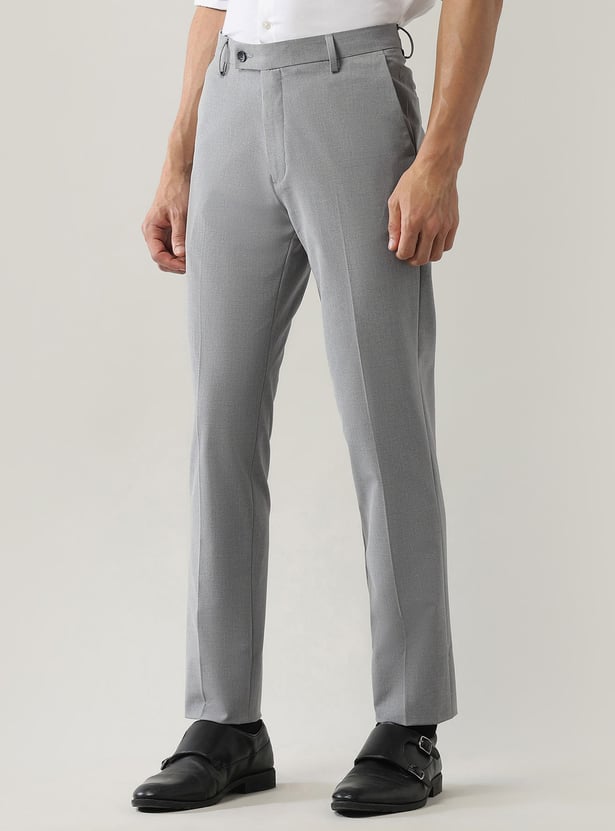 ARROW Solid Super Slim Formal Trousers