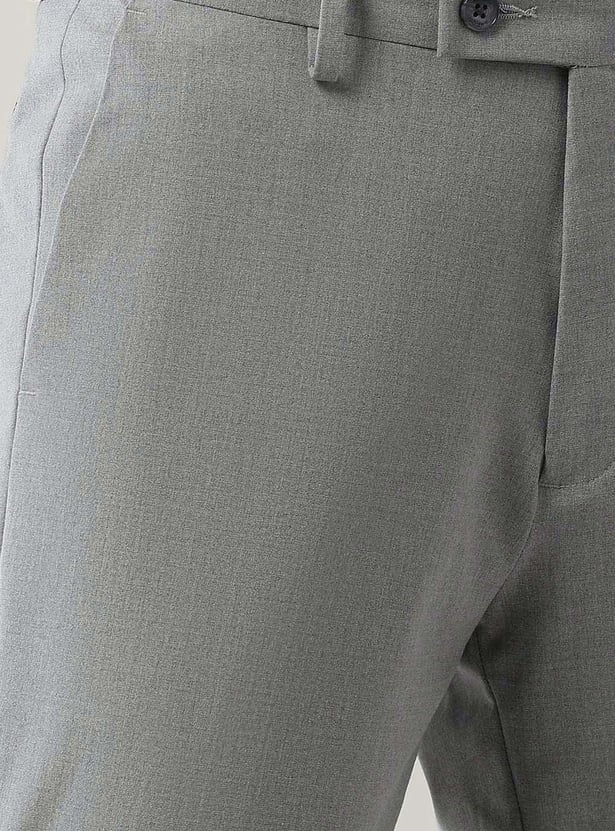ARROW Solid Super Slim Formal Trousers