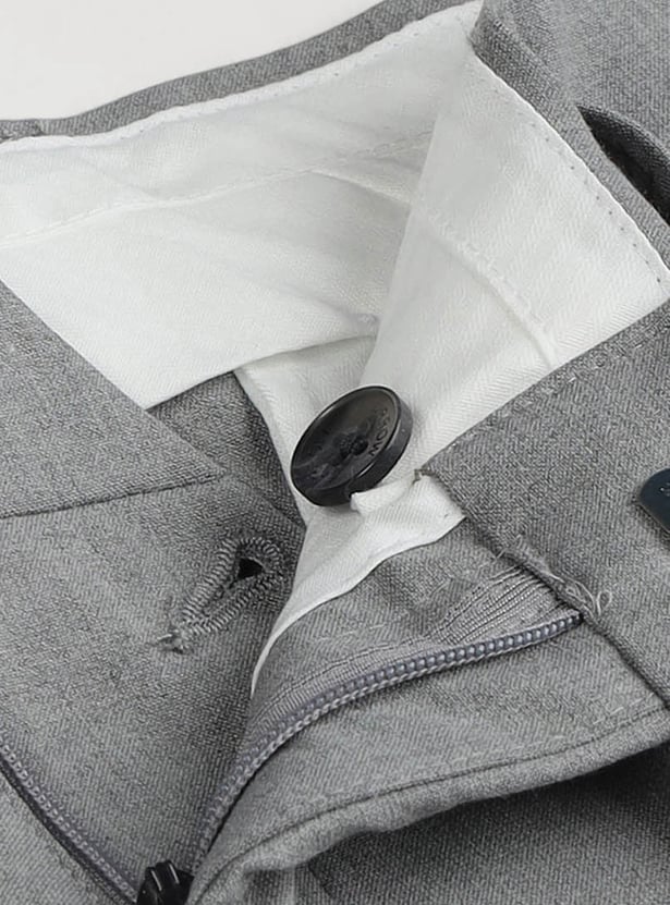 ARROW Solid Super Slim Formal Trousers