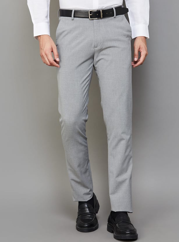 ARROW Solid Super Slim Formal Trousers