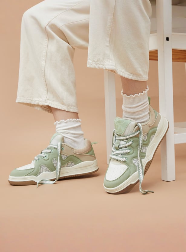 GINGER Contrast Overlay Sneakers