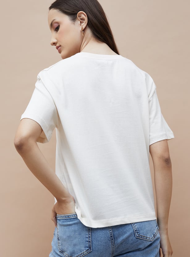 FAME FOREVER Graphic Print T-shirt