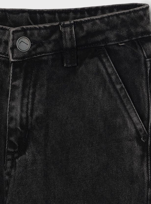 FAME FOREVER Boys Washed Cargo Jeans
