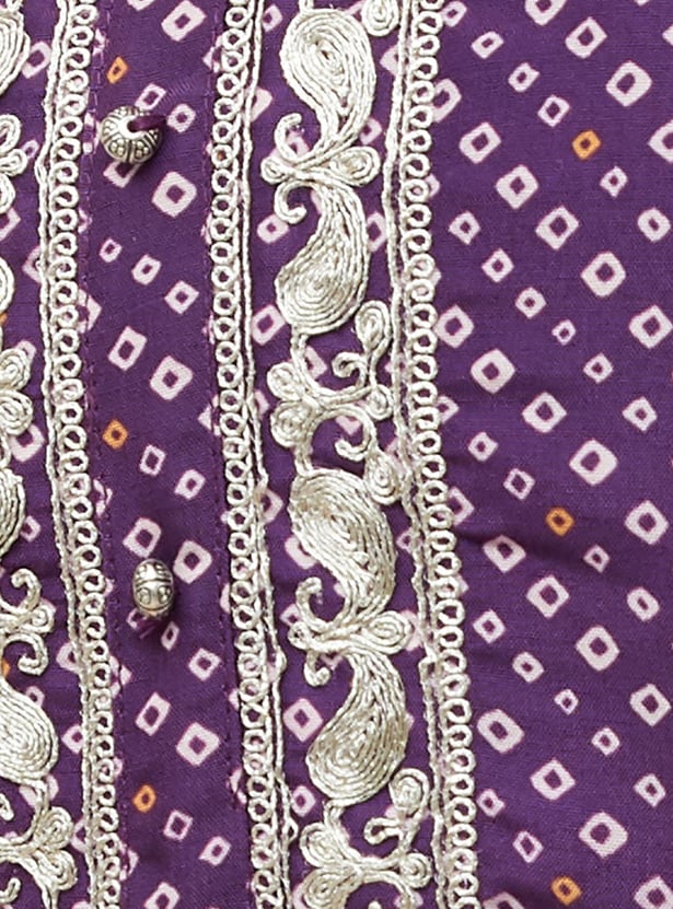 MELANGE Printed Straight Kurta Set